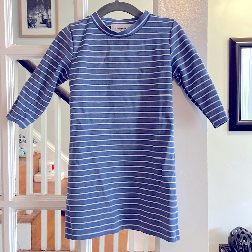 Sonnet James Blue Stripe Play Dress Sz 2T